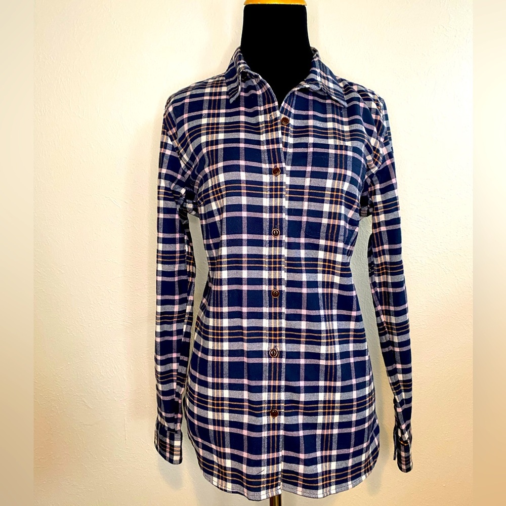 LL Bean Women’s Plaid Button-Up Shirt - Size Small